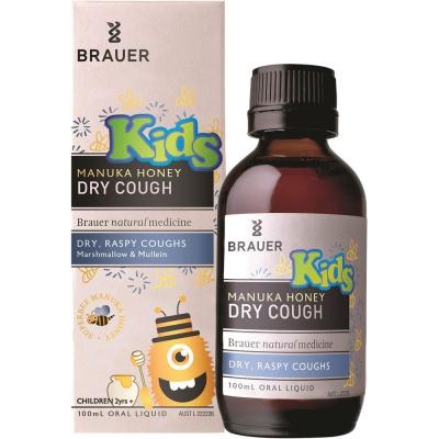Brauer Kids Manuka Honey Dry Cough Oral Liquid 100ml
